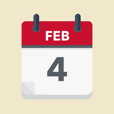 Calendar icon showing 4th February