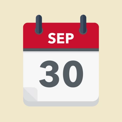 Calendar icon showing 30th September