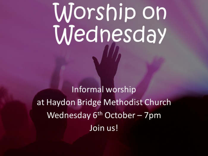 Worship on Wednesday at HB 2