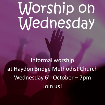 Worship on Wednesday at HB 2